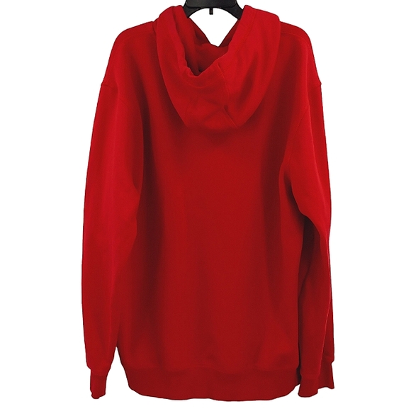 TOMMY HILFIGER Mens Red Embroidered Spellout Flag Logo Hoodie Sweatshirt XXXL - Picture 5 of 13